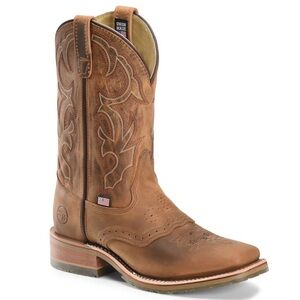 Double H Jase DH3560 Men’s 10 2E Wide Western Work Boots Square Toe USA Made 🇺🇸